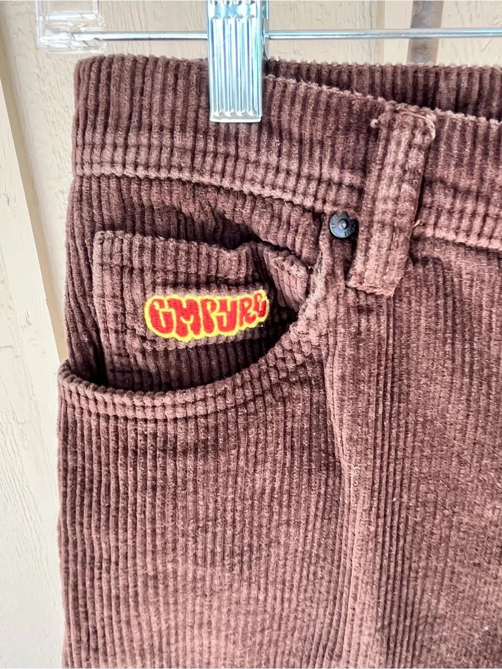 Empyre Rich Chocolate Brown Cordurroy Loose Fit Streetwear Skate Pants Size 27
